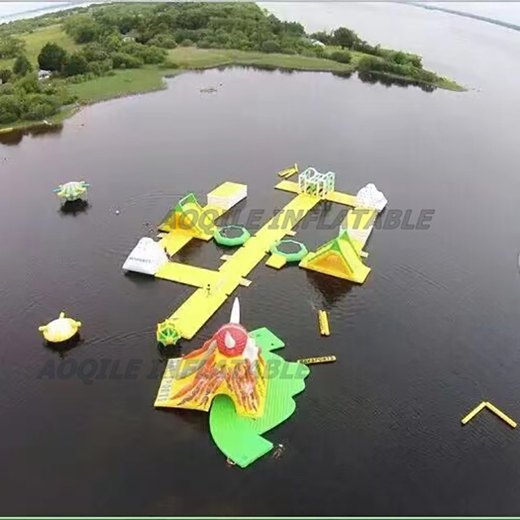 Flotante Agua Obstáculo Escalada Juego de deportes Equipo de diversión acuática de verano al aire libre Parque acuático inflable No hay opiniones todavía