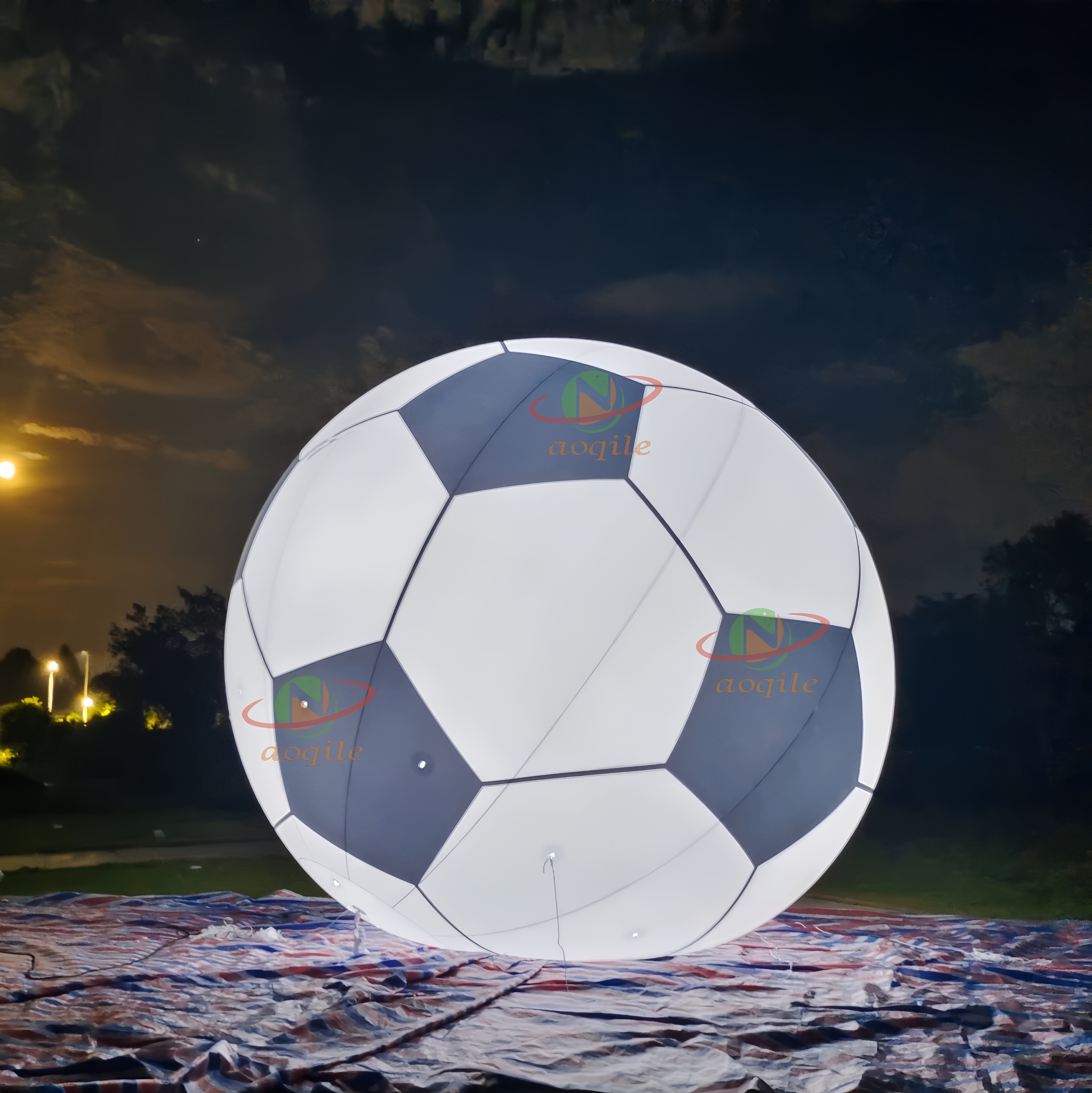 Globo de fútbol inflable personalizado/modelo de baloncesto de balón de fútbol de aire grande para eventos publicitarios