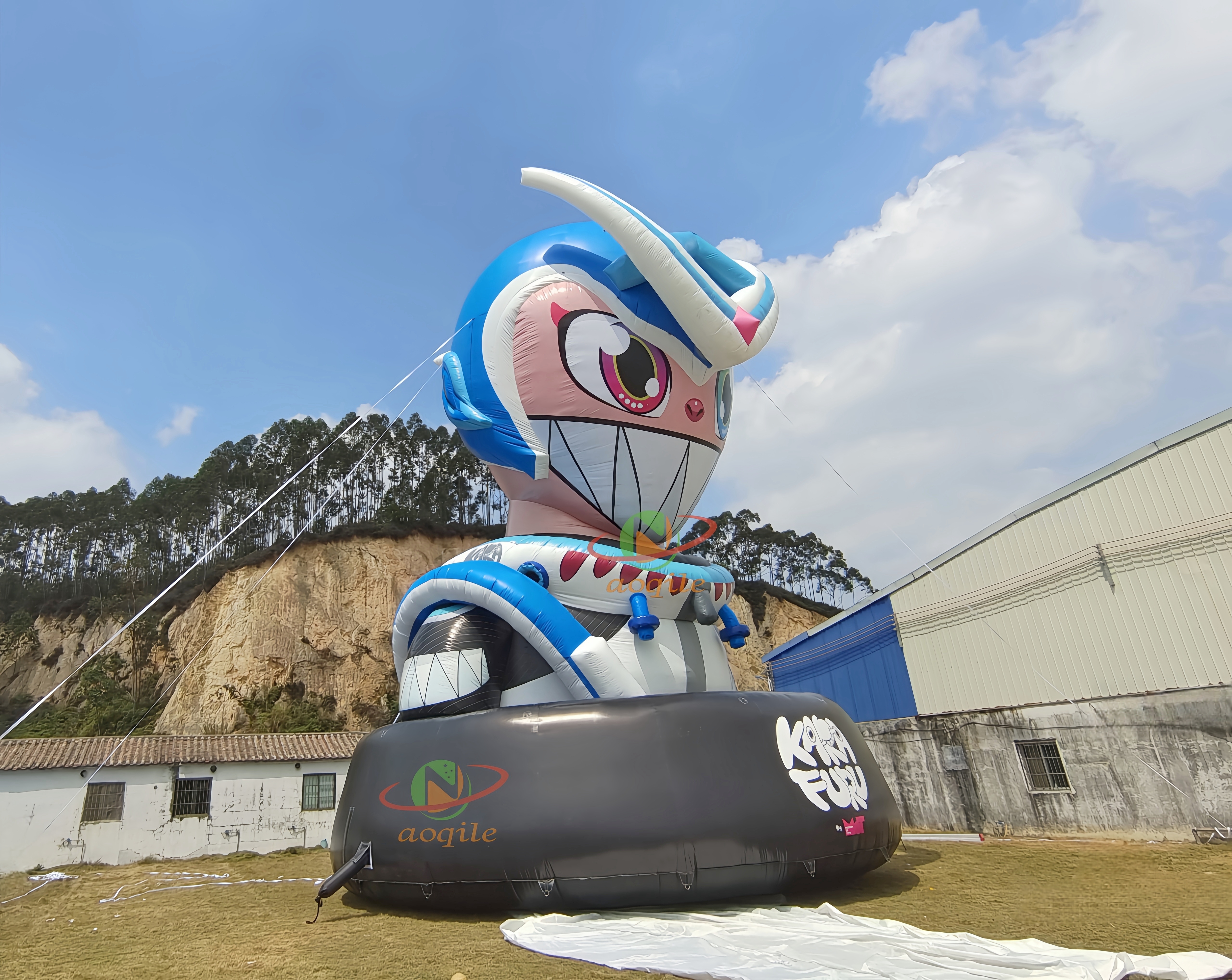 Modelo inflable gigante, personaje de dibujos animados inflables de arte personalizado para carnaval