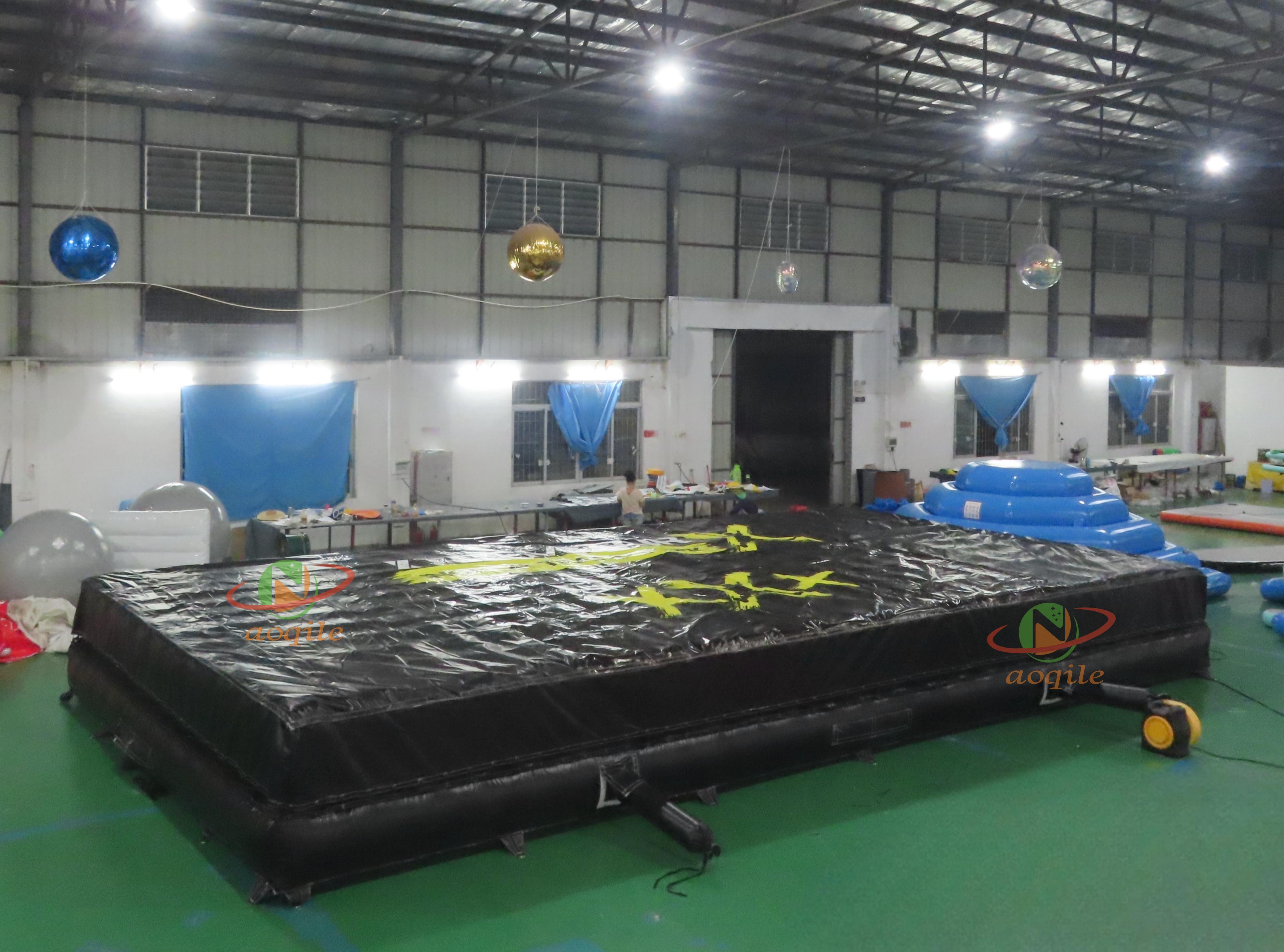 Aoqile Base estable simulada de madera de buceo inflable portátil para competencia deportiva de fitness acuático para eventos