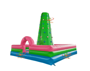 Torre de escalada inflable, montaña inflable de la pared de escalada en roca de los niños para los deportes