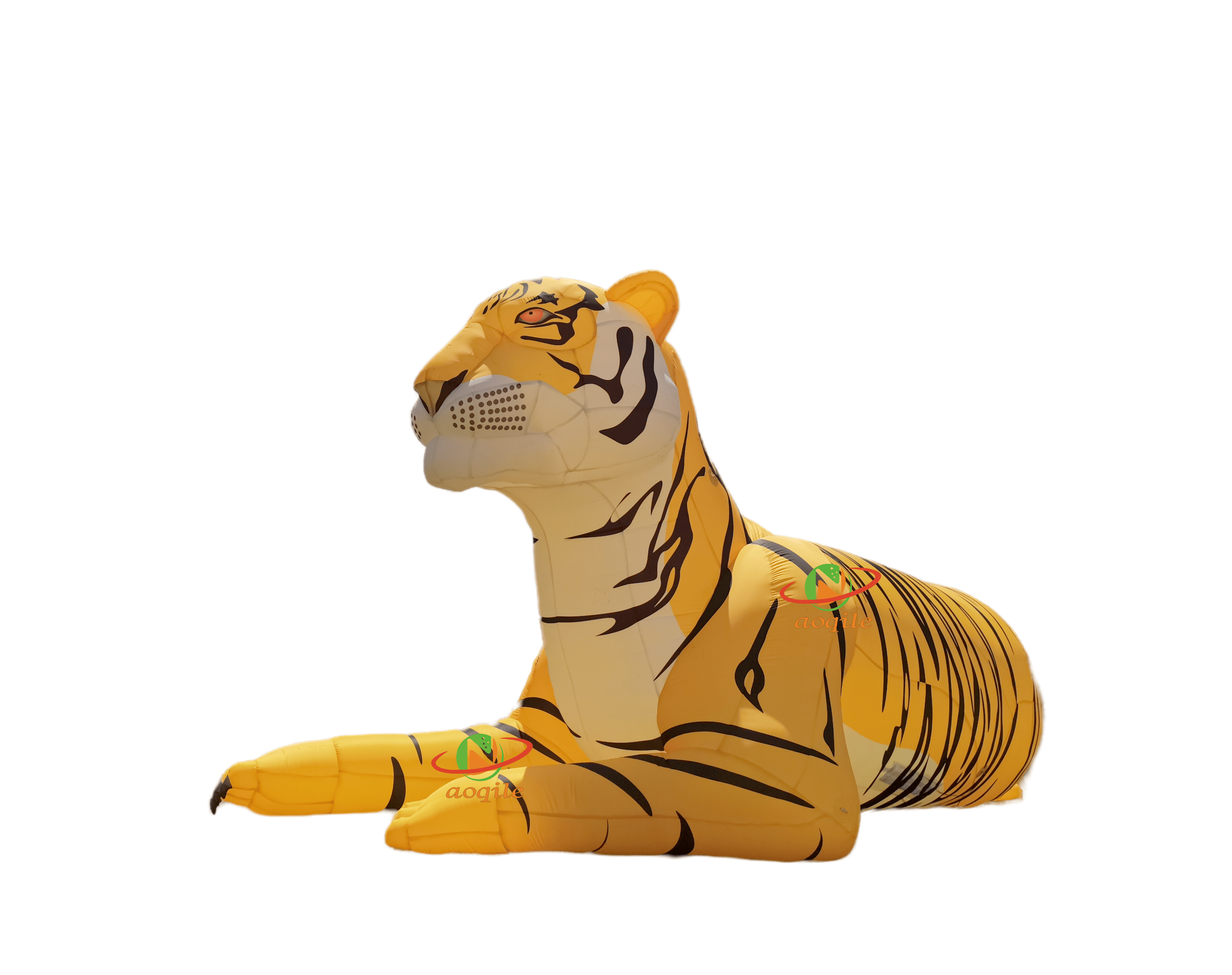 Tigre inflable gigante de decoración personalizada, tigre inflable publicitario de dibujos animados